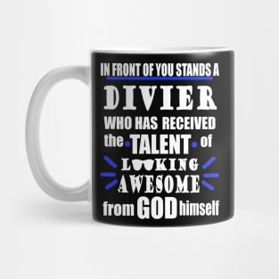 Diving Sea Coral Ocean Funny Slogan Mug